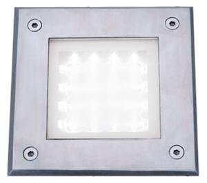 Recessed Square Walkover Light In Stainless Steel