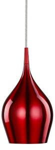 Vibrant 12cm Pendant Light In Wine Red