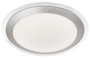 Silver Acrylic Shade Ceiling Bathroom White Led Light