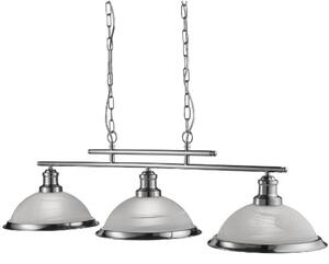 Bistro 3 Light Ceiling Bar In Satin Silver