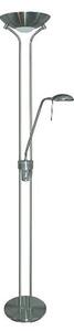 Mother And Child Satin Silver Floor Lamp