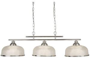 Bistro II 3 Light Ceiling Bar In Satin Silver