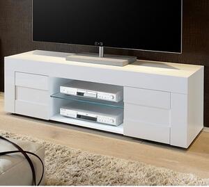 Santino TV Stand In White High Gloss With 2 Doors