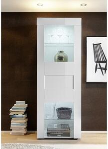 Santino Display Cabinet In White High Gloss With LED