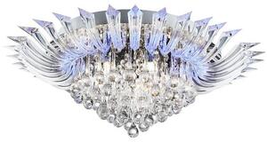 Crystoria Chrome Ceiling Light With Crystal Glass Drops