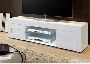 Santino TV Stand Large In White High Gloss With 2 Doors