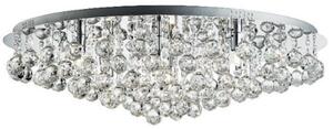 Hanna Chrome Eight Light Semi flush With Clear Crystal Balls