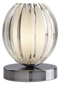 Chrome Touch Table Lamp With Clear Acrylic And Frosted Glass