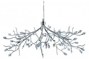 Wisteria Maple Leaf Ceiling Light Fitting With Crystal Leaves