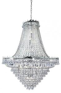 Versailles Chrome 19 Light Chandelier Trimmed With Crystal