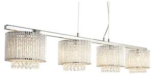 Elise Chrome Light Ceiling Bar With Aluminimum Tubes Trim