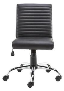 Laning Faux Leather Home And Office Chair In Black