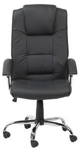 Hoaxing Faux Leather Home And Office Chair In Black