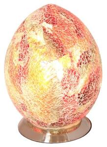 Mosaic Red Egg Lamp