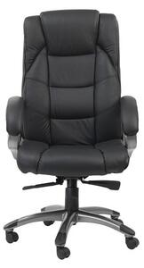 Nobbler Leather Home And Office Chair In Black