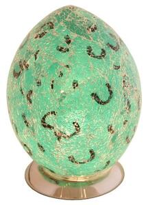 Mosaic Green Egg Lamp