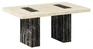 Panos Marble Dining Table In Natural And Lacquer