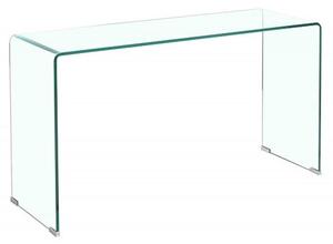 Afya Glass Console Table In Clear