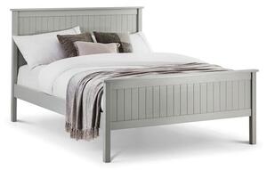 Madge Wooden Single Bed In Dove Grey Lacquered