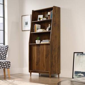 Hamlet Wooden Bookcase With Sliding Door In Walnut