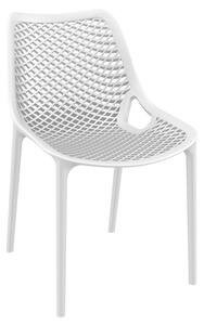 Aultas Outdoor Stacking Dining Chair In White