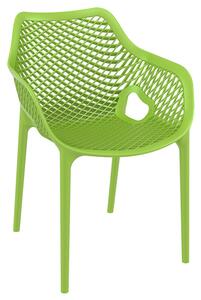 Aultos Outdoor Stacking Armchair In Tropical Green