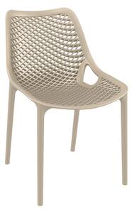 Aultas Outdoor Stacking Dining Chair In Taupe