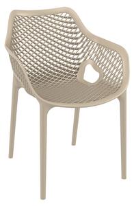 Aultos Outdoor Stacking Armchair In Taupe