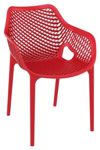 Aultos Outdoor Stacking Armchair In Red