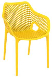 Aultos Outdoor Stacking Armchair In Yellow