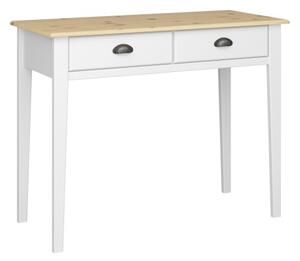 Nebula Wooden Study Desk In White And Pine