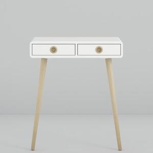 Strafford Wooden Console Table With 2 Drawers In Off White