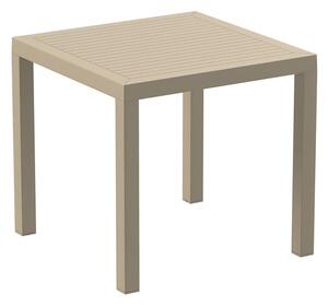 Aboyne Outdoor Square 80cm Dining Table In Taupe