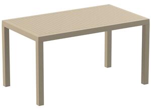 Aboyne Outdoor Rectangular 140cm Dining Table In Taupe