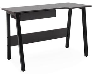 Galashiels Wooden Laptop Desk In Grey And Black