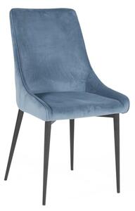 Payton Velvet Dining Chair With Metal Legs In Teal