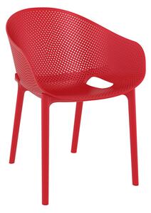 Shipley Outdoor Stacking Armchair In Red