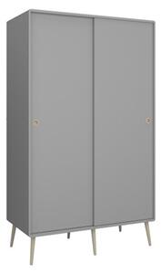 Strafford Wooden Sliding Wardrobe With 2 Doors In Grey