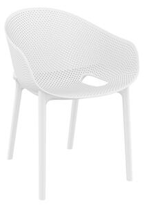 Shipley Outdoor Stacking Armchair In White