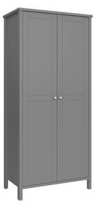 Trams Wooden Wardrobe With 2 Doors In Grey