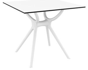 Aviemore Outdoor Square 80cm Wooden Dining Table In White