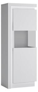 Lyco High Right Handed White High Gloss Display Cabinet With LED