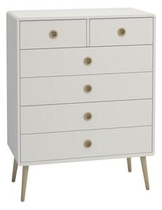 Strafford Wooden Chest Of 6 Drawers In Off White