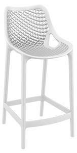 Arrochar Outdoor Polypropylene Bar Stool In White