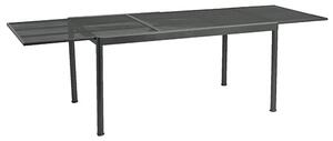 Prats Outdoor Extending Metal Dining Table In Grey