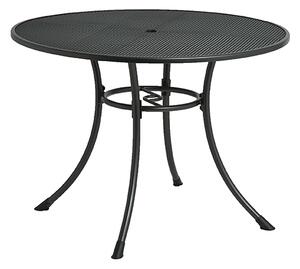 Prats Outdoor 1050mm Round Metal Dining Table In Grey