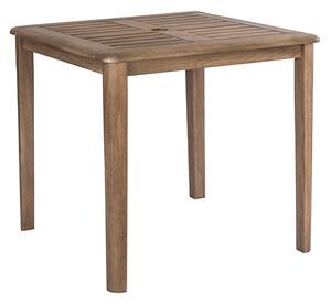 Strox Outdoor Square Wooden Dining Table In Chestnut