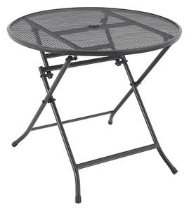 Prats Outdoor Metal 800mm Folding Dining Table In Grey