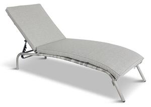 Meltan Outdoor Sun Lounger In Pebble Grey