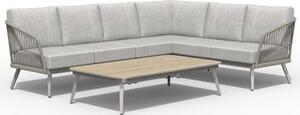 Seras Modular Lounge Set With Coffee Table In Mottled Sand